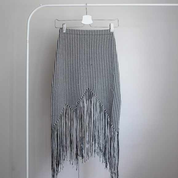 UNIQUE FIND!!! Black white pencil skirt - Picture 1 of 2